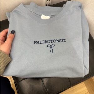 Bella Canvas Light Blue Phlebotomist Short Sleeve Tee